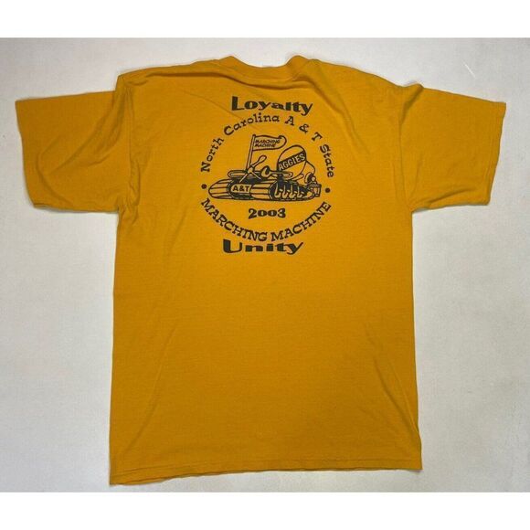 VINTAGE North Caroline A&T State Marching Machine 2003 T-shirt Men Large Aggies - Picture 1 of 7